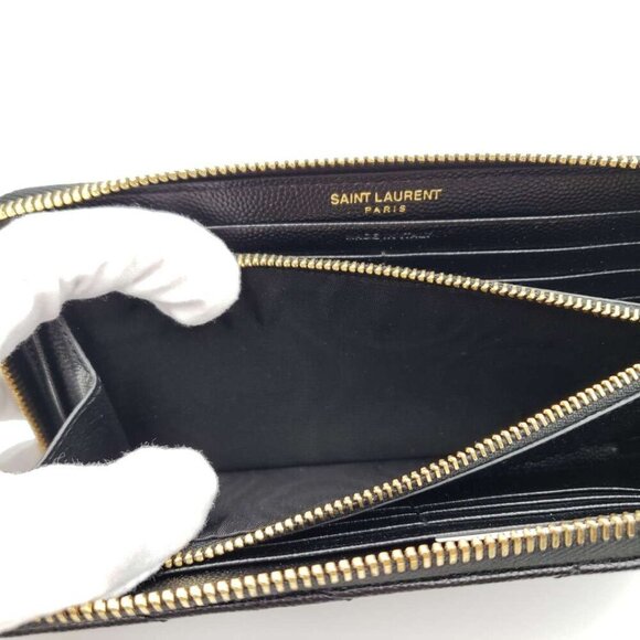 100%  AUTHENTIC YVES SAINT LAURENT PARIS ZIPPY WALLET - Picture 8 of 11